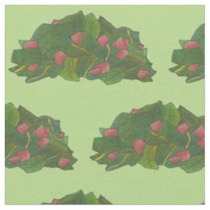 Southern Style Collard Greens with Bacon Soul Food Fabric