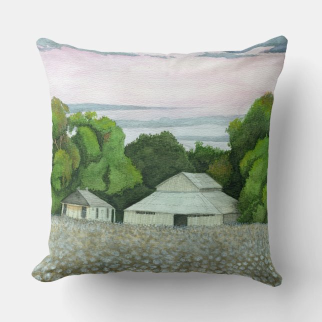 Southern Sunset Throw Pillow (Front)
