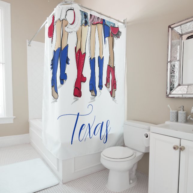 Southern Texas Fashion Cowboy Boots Blue Custom (In Situ)