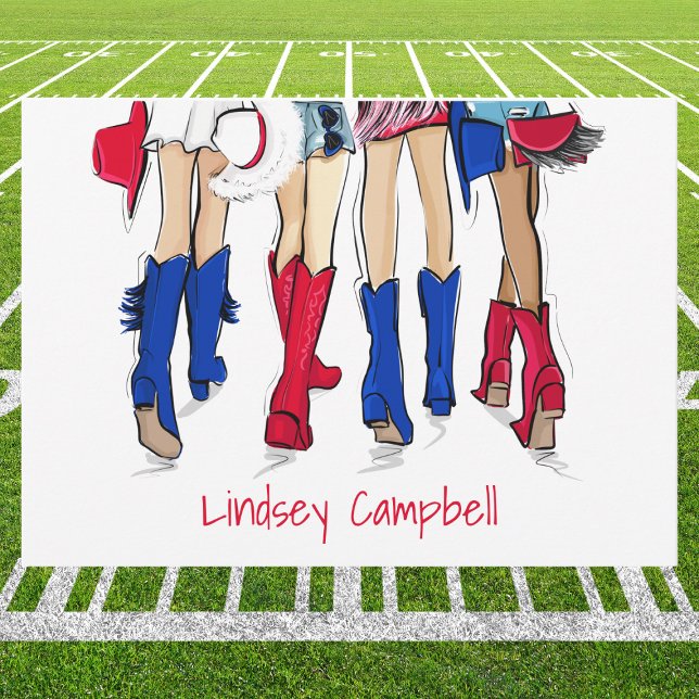Southern Texas Ladies Fashion Cowboy Boots Name  Thank You Card (Creator Uploaded)