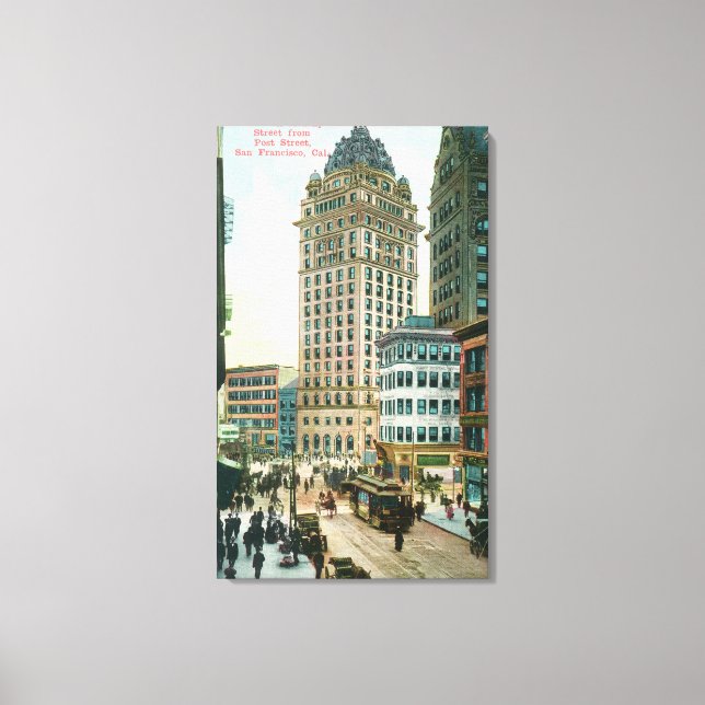 Southern View on Kearny St from Post St Canvas Print (Front)
