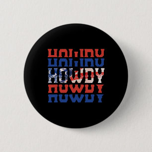 Southern Western Girl Country Cowgirl 4th Of July  2 Inch Round Button