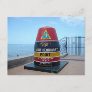 Southernmost Point Buoy Key West Florida Postcard