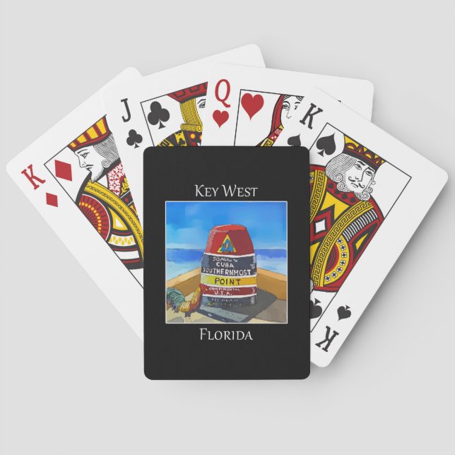 Southernmost Point in the US, at Key West Playing Cards (Back)