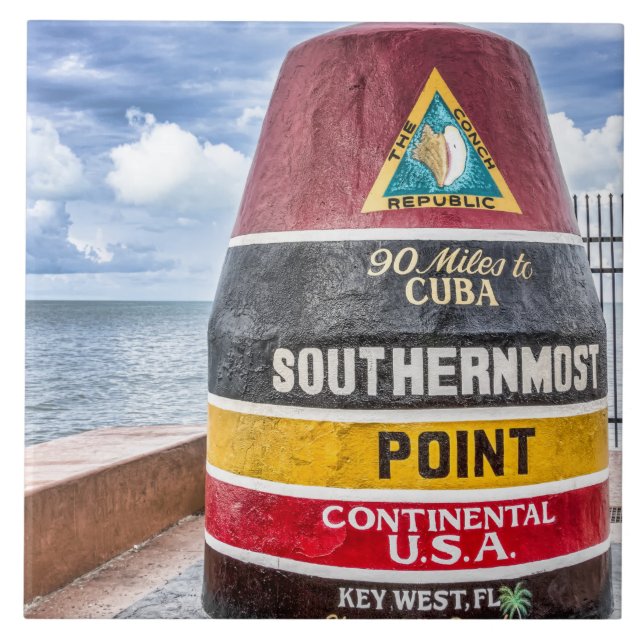 Southernmost Point Key West Tile (Front)