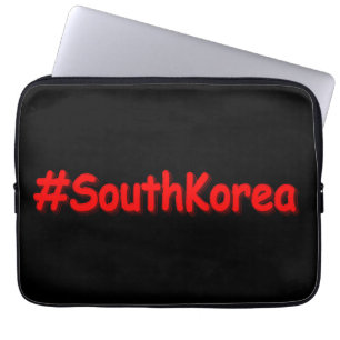 "#SouthKorea" Cute Design. Buy Now Laptop Sleeve