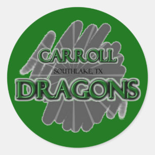 Southlake Carroll Dragons - Southlake, TX Classic Round Sticker