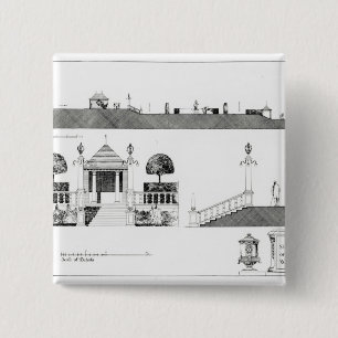 Southport: Section and Details of Upper Terrace an 2 Inch Square Button