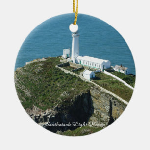 Southstack Light House Wales. Ceramic Ornament