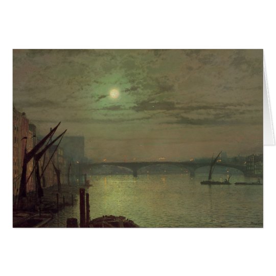 Southwark Bridge, 1882 (oil on canvas) Card