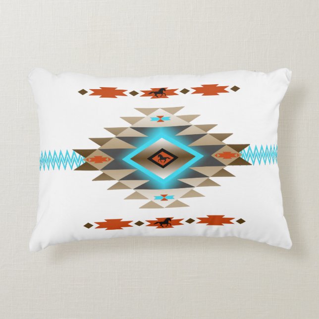 Southwest 3, dbl-sided, changeable colours accent pillow (Front)