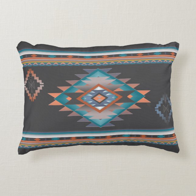 Southwest 6, 2-sided changeable colours accent pillow (Front)