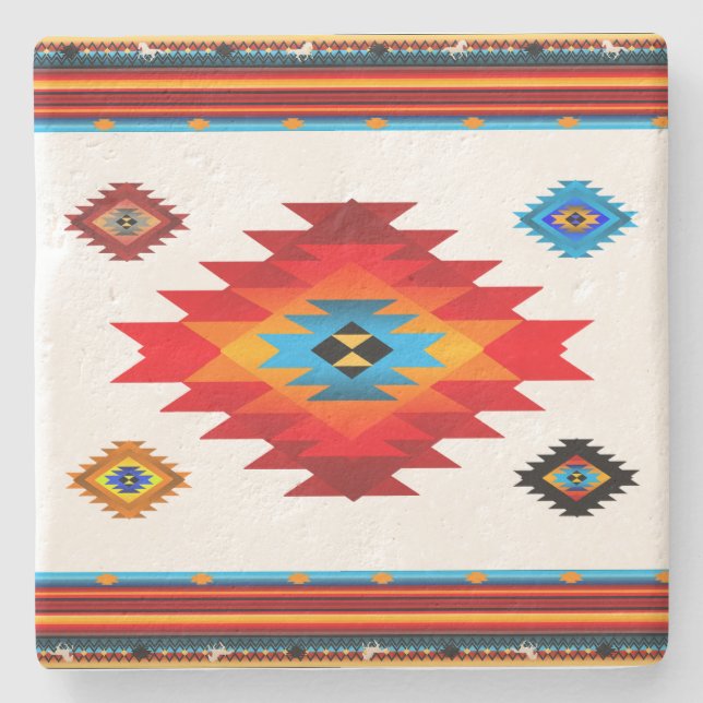 Southwest 7 stone coaster (Front)