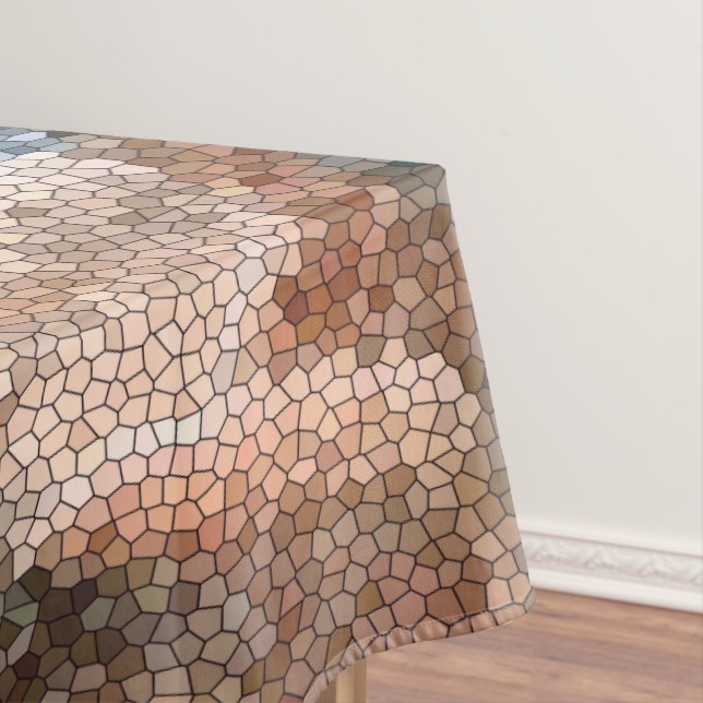 Southwest Abstract Mosaic 60 x 84 Tablecloth (In Situ)