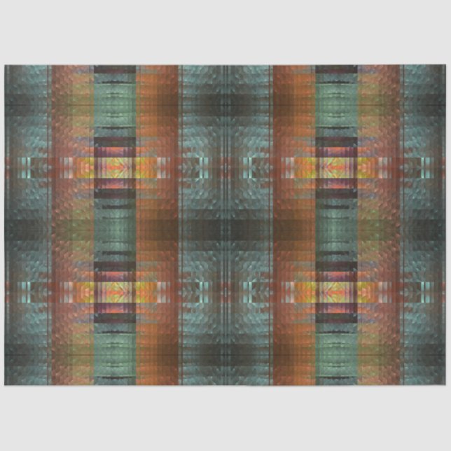 Southwest Abstract Woven Pattern Decoupage Tissue Paper (Front)