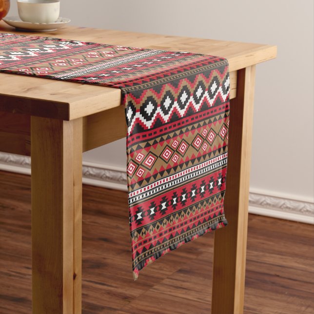 Southwest aztec pattern short table runner (In Situ)