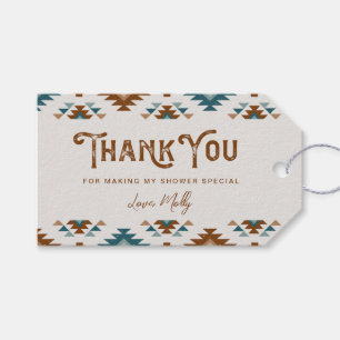 Southwest Baby Shower Thank You Tags