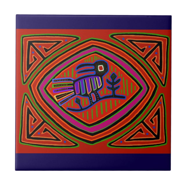 Southwest Blue Bird Tile (Front)