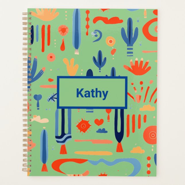 Southwest Boho Minimalist  Planner (Front)