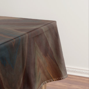 Southwest Brown Chevron Tablecloth