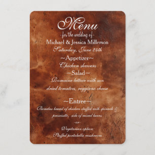 Southwest Brown Faux Leather (look) Menu