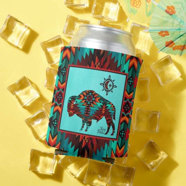 Southwest Buffalo Can Cooler (In Situ Summer)