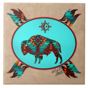 Southwest Buffalo Ceramic Tile