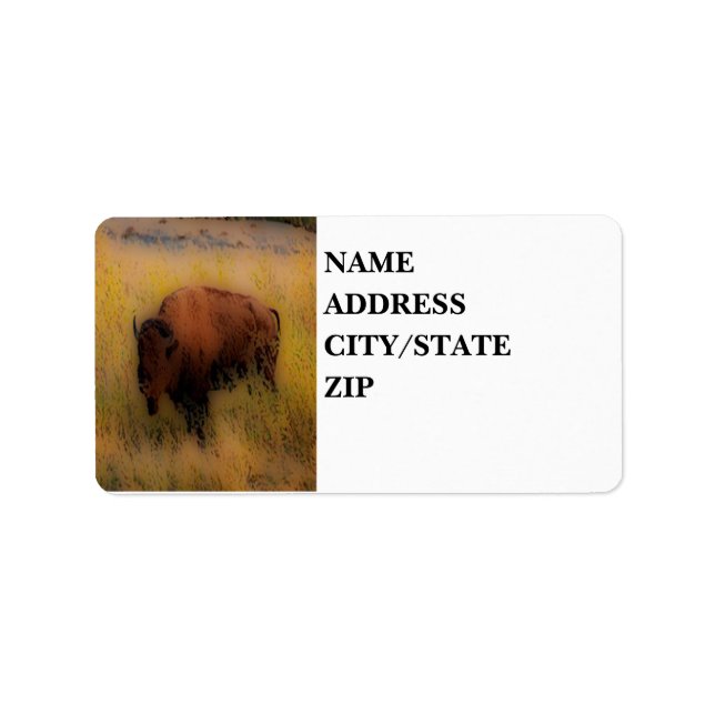 'Southwest Buffalo of the Prarie' Label (Front)