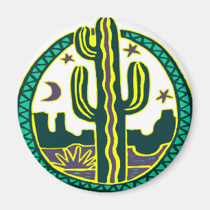 Southwest Cactus Magnet