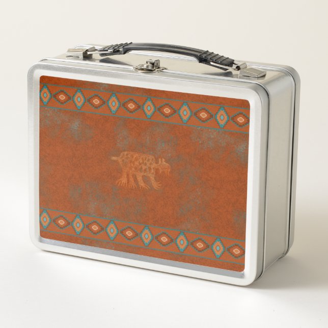 Southwest Canyons Bobcat Metal Lunch Box (Front)