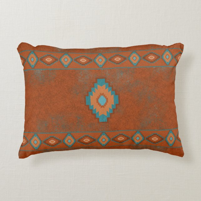 Southwest Canyons Diamond Decorative Pillow (Front)