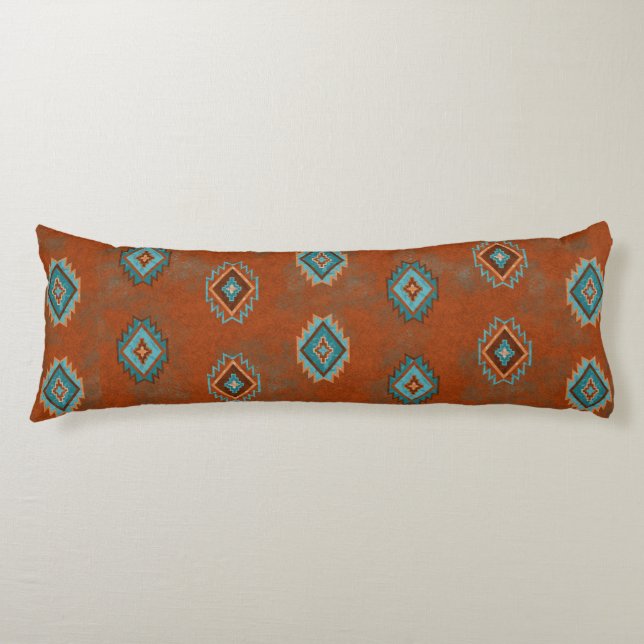 Southwest Canyons Diamond Pattern Body Pillow (Front)