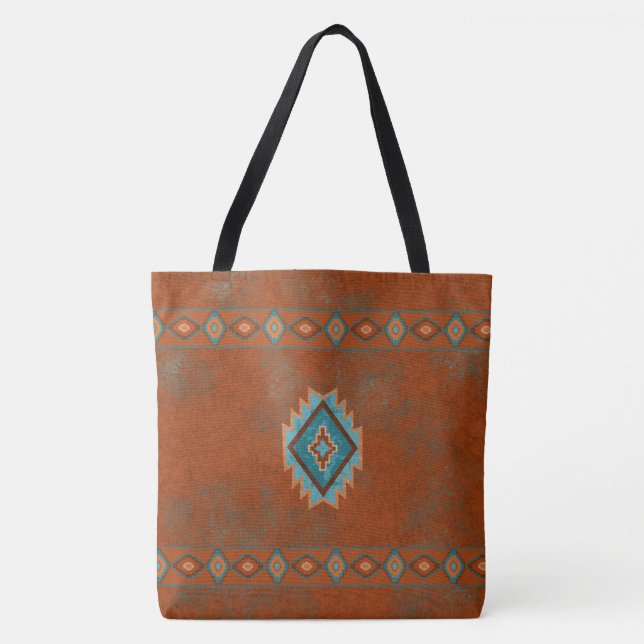 Southwest Canyons Diamond Tote Bag (Front)