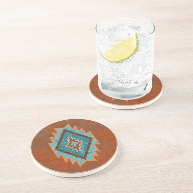 Southwest Canyons Diamonds Coaster (Side)