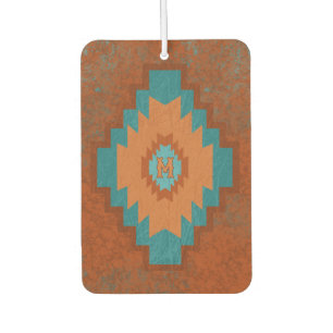 Southwest Canyons Geometric Diamond Custom Initial Air Freshener