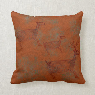 Southwest Canyons Petroglyphs Throw Pillow