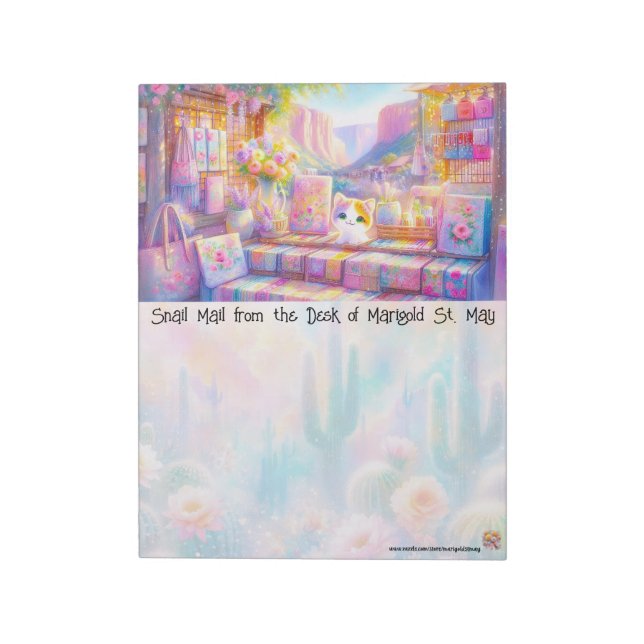 Southwest Cat Market Notepad (Rotated)