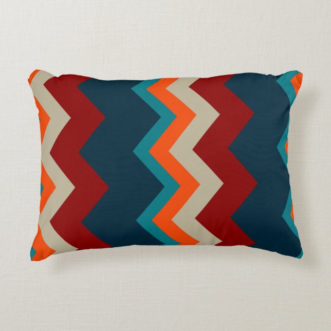 Southwest Chevron Accent Pillow (Front)