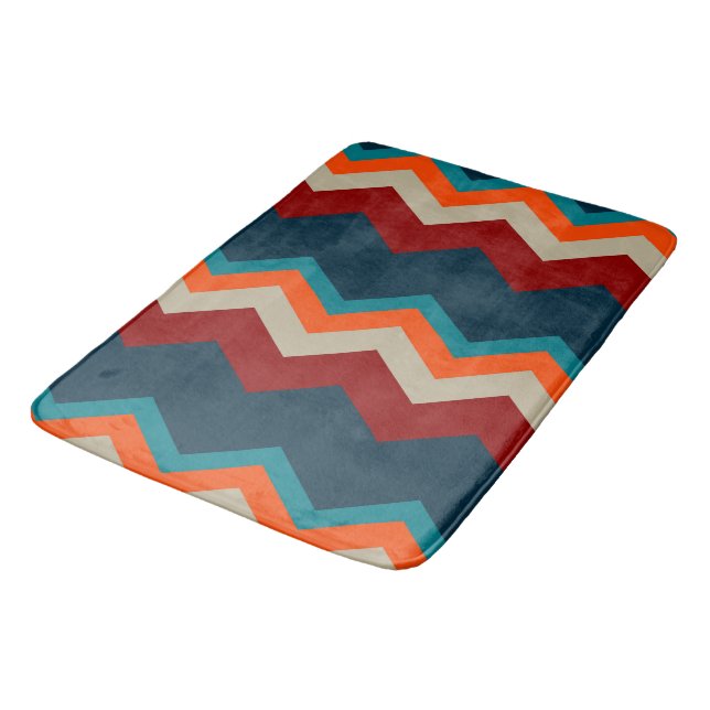 Southwest Chevron Bath Mat (Angled)