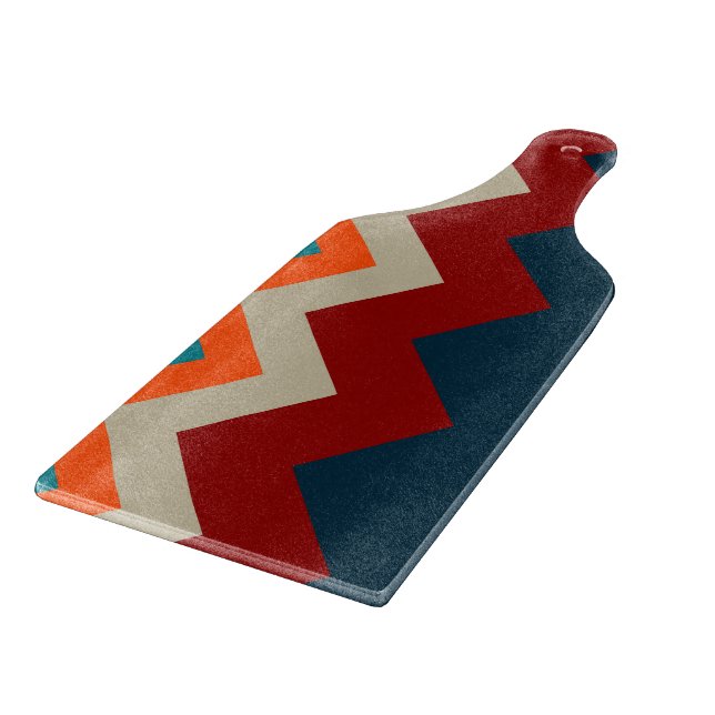 Southwest Chevron Cutting Board (Corner)