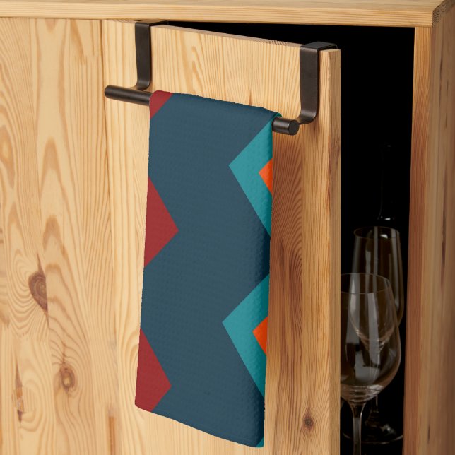 Southwest Chevron Kitchen Towel (Thirds Fold)