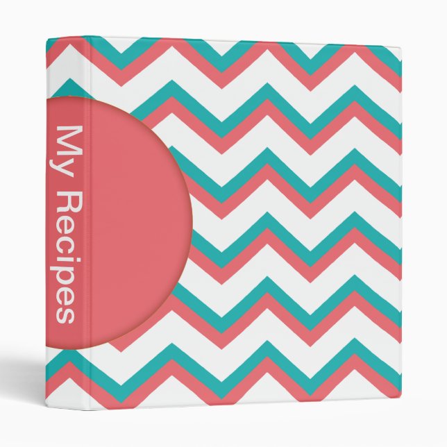 Southwest Chevron Pattern Binder (Front/Spine)
