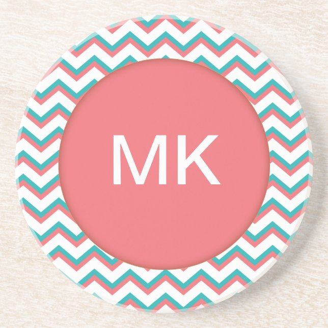 Southwest Chevron Pattern Coaster (Front)