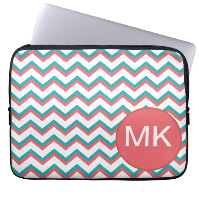 Southwest Chevron Pattern Laptop Sleeve (Front)