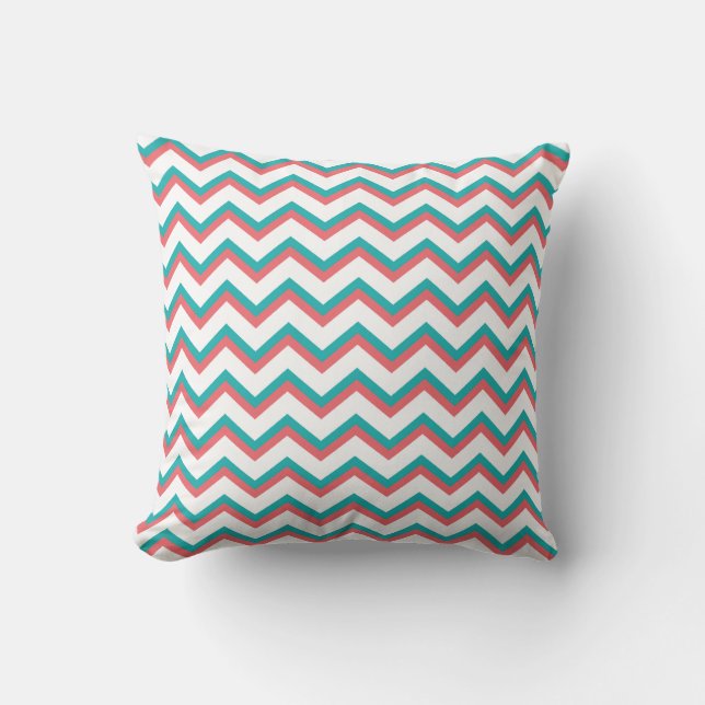 Southwest Chevron Pattern Throw Pillow (Front)