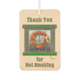 Southwest Chile Ristra Wreath Green Window Custom Air Freshener