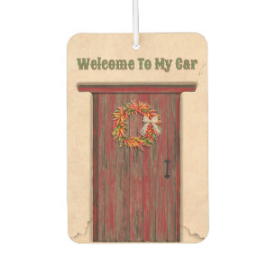 Southwest Chile Ristra Wreath Red Wood Door Air Freshener