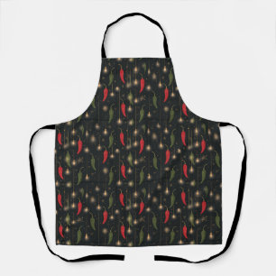 Southwest Chili Pepper Christmas Kitchen Apron