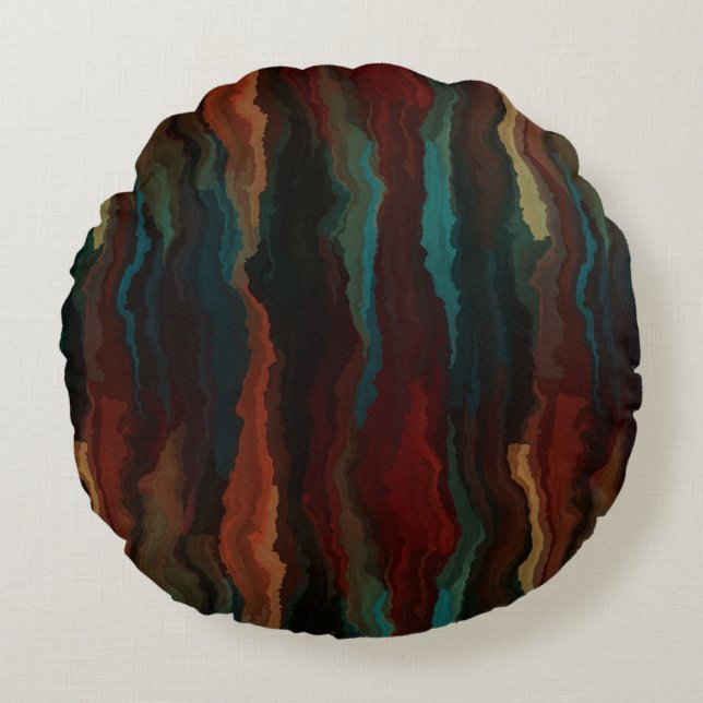 Southwest Colour Blend Round Pillow (Front)