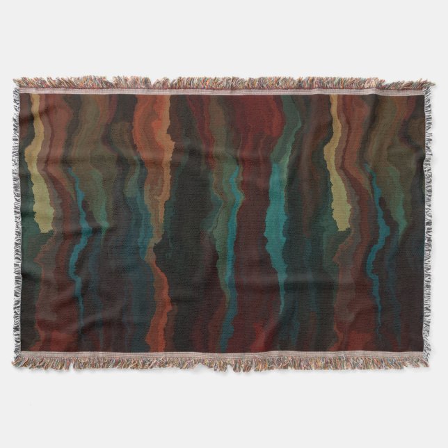 Southwest Colour Blend Throw Blanket (Front)